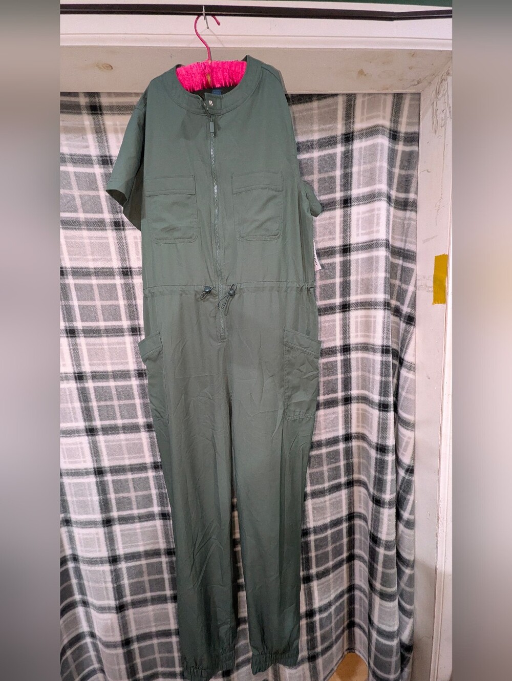 Utility Short-Sleeve Jumpsuit